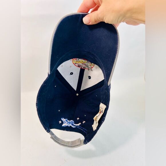 Vintage Y2K Disney Epcot Mission Space Ride Blue Adjustable Cap OS - Picture 7 of 11